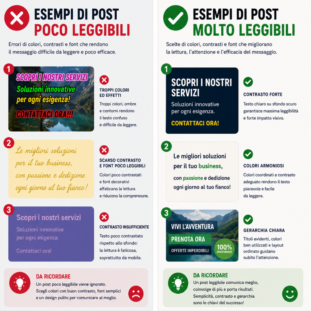 Grafica social dedicata alla comunicazione