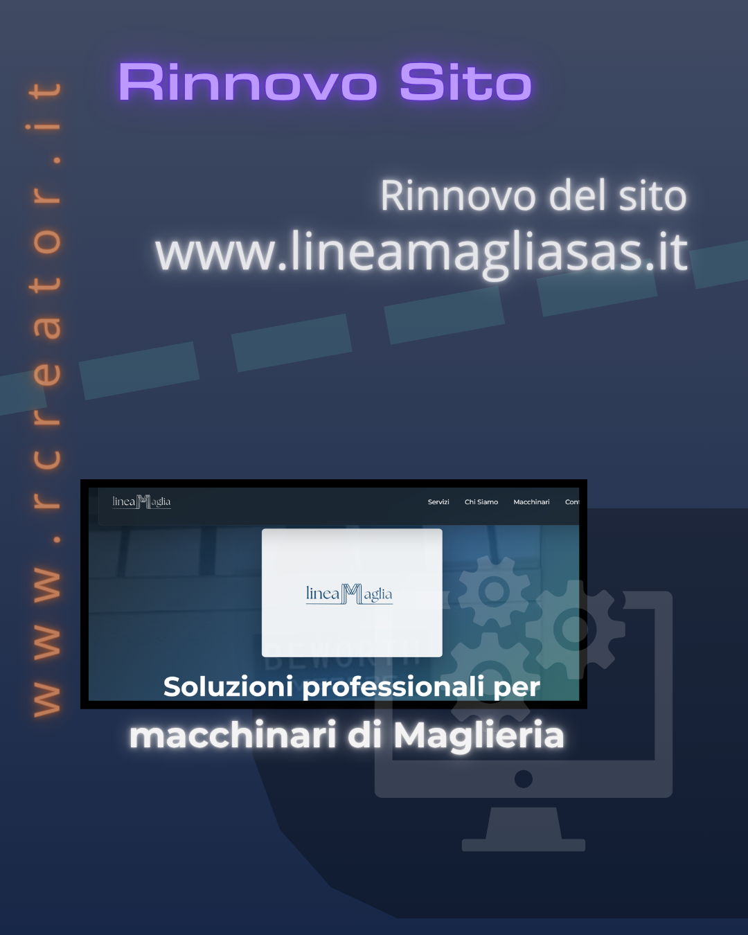Grafica RCreator per comunicazione del brand